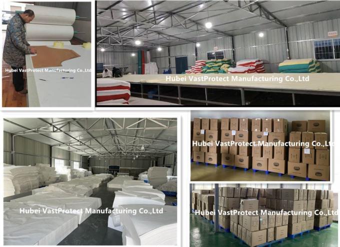 OEM Factory Spunbond Non Woven PP Fabric Latex Free White Blue Green Pink Red Disposable Bouffant Caps 21′/24′ Inch Diameter 53/60cm 10/12GSM 100/Bx 1000pack