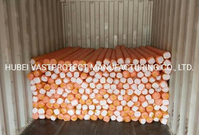 Size 12′ *100′ Double Orange Rip Proof Poly Roll
