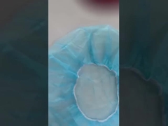 Nicht gewebte PP Runde Bouffant Kappe für die Lebensmittelindustrie und Weiß Blau Rot Rosa Haar elastisch