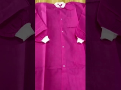 Mikroporöse PP-SMS-Nichtgewebte Einweg-Besuchermantel