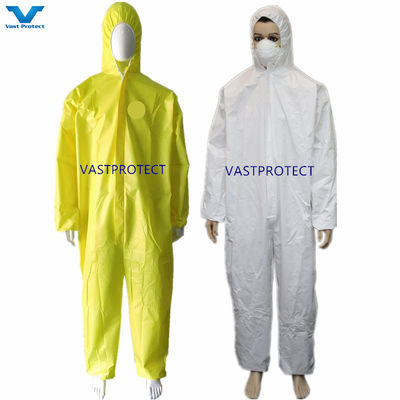 Professionelle PPE-Sicherheit Tyvvk Chemikalien Einweg-Bedeckungsanzüge