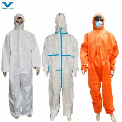 55000 Stück pro 40Q PPE-Sicherheitsbekleidung Einweg-PP-Nichtgewebe-Kleidung mit Haube-Kleidung