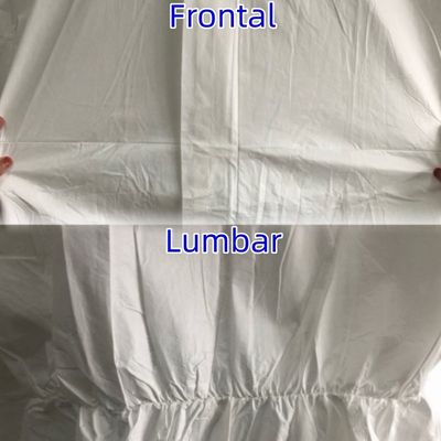 Verschluss mit Reißverschluss CE Einwegweiß Mikroporöses Schutzbekleid für Atmung