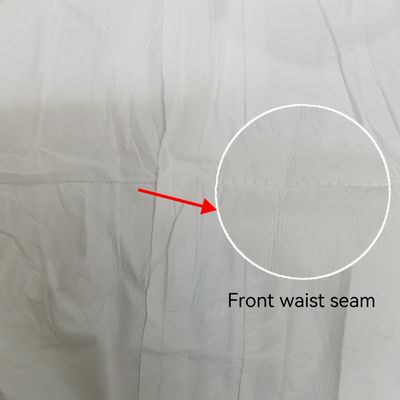 CE-zertifizierte, wasserdichte weiße Einweg-Coveralls in 55-70 gm für den Typ 5 6 Schutz