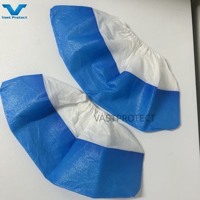 17 X 40 cm angepasste blaue PP CPE Anti-Rutsch Schuhdeckel für die Lebensmittelverarbeitung