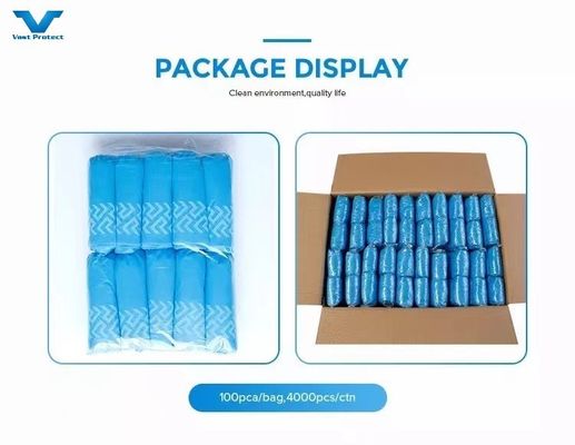 10-20g Einweg-Schuhe-Bedeckung OEM PP 10g Blaue Schuhdeckung
