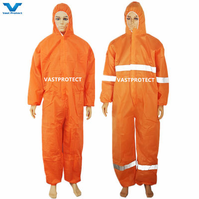 PPE-Anzug Typ 4 5 6 SMS PP Mikroporöse Umhüllungen Industriesicherheit