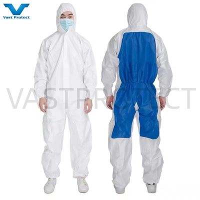 Kategorie 3 III Typ 5 6 Einmaloverall mit elastischen Handgelenken und Knöcheln SMS