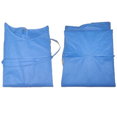 45 Gramm Rundhals Chirurgische Robe Wasserdicht Blutdicht Alkoholdicht SMS Stufe 2 3