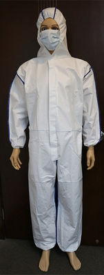 Geschlechtsneutraler Mikroporöser Laminat-Einwegbekleid mit SMS-Rückschirm und -Hübe