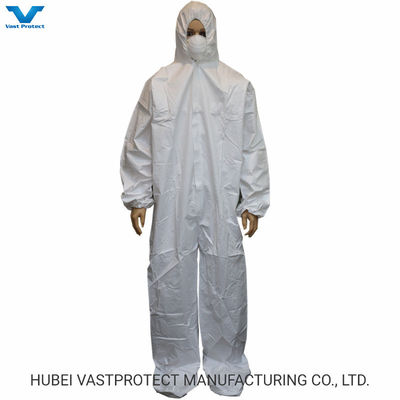 CE-Zulassung Typ 5/6 Wasserdicht Atmungspflichtig Mikroporöses Einwegbekleid für Bergbau