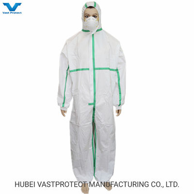 CE-Zulassung Typ 5/6 Wasserdicht Atmungspflichtig Mikroporöses Einwegbekleid für Bergbau