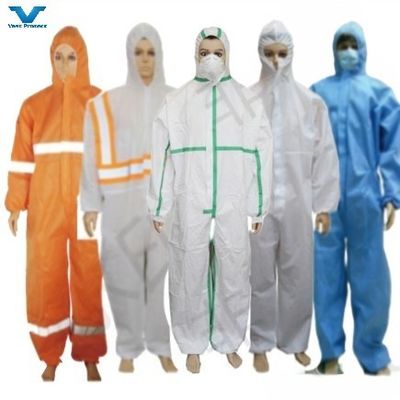Einweg-Isolationswäsche für Erwachsene, Unisex, mit CE-Typ4/5/6 Cat3 ohne Gesichtsmaske