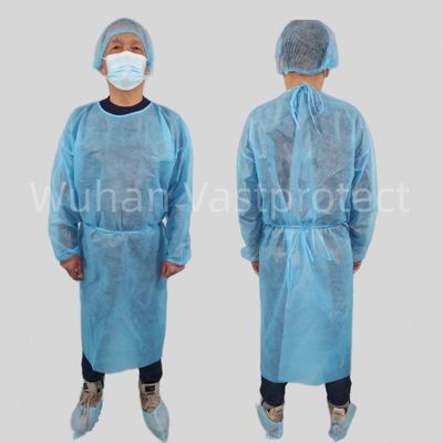 Medizinische Qualität Einweg-Chirurgie-Kleider Flüssigkeitssicherung Antistatischer Schutz Hypoallergener Komfort Strickmanschetten VASTPROTECT-501