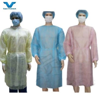 Soft Anti-Static SMS/PP/PP PE Isolationswäsche Ausreichende Versorgung mit blauem Logo verfügbar
