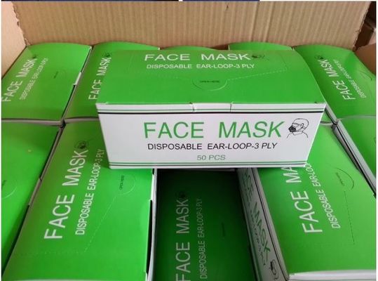 En14683 3 Ply Atemfähige Ohrschleife Erwachsene Gesichtsmaske mit FFP1 Filter-Rating und CE-Zulassung