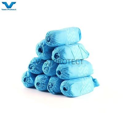 Elastischer Stil Einweg-PP 10-30g Blau Anti-Rutsch Druck Schuhdeckel Profi