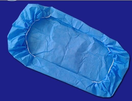 80*200cm Anpassung Einweg-Bettwäsche aus PP-Spunbond-Nichtgewebe in Weißblau