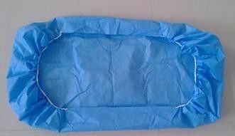 80*200cm Anpassung Einweg-Bettwäsche aus PP-Spunbond-Nichtgewebe in Weißblau