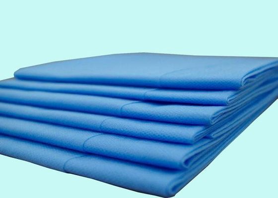 80*200cm Anpassung Einweg-Bettwäsche aus PP-Spunbond-Nichtgewebe in Weißblau