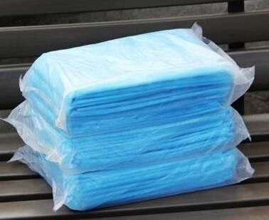 80*200cm Anpassung Einweg-Bettwäsche aus PP-Spunbond-Nichtgewebe in Weißblau