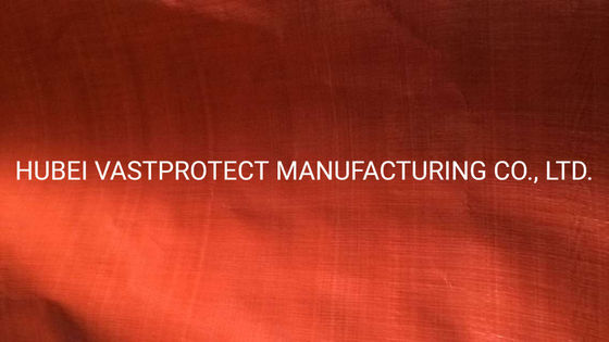 Einfaches Muster 3,65m Breite Wasserdicht Orange PE Tarpaulin Roll mit Papierkern