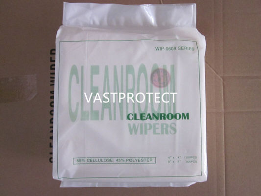 Rückerstattungen 55% Zellulose 45% Polyester Lintfrei Papier für Reinigungsräume Wipper-0609