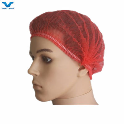 Einwegbare nicht gewebte PP Mob Clip Strip Bouffant Haarnetzkappe für Schönheitssalons SPA SPA