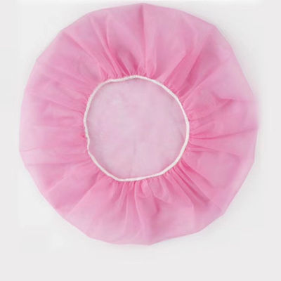 Weiß Blau Rot Rosa Haare Elastische Nichtgewebte PP Einwegnetze Runde Bouffant Kappe Wasserdicht