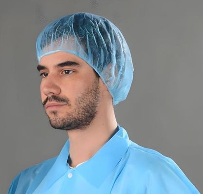 CE-Standard Einweg-Bouffant-Kappe Nicht gewebte PP-Haarnetz-Kopf für staubfreie Werkstatt