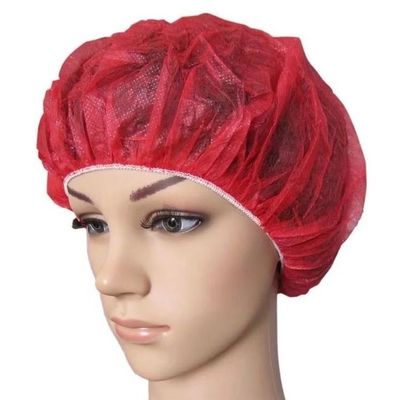 Nicht gewebte PP Einweg-Runde Bouffant Kappe 21 Prim / 24 Prim Zoll Durchmesser 53/60cm 10/12GSM 100/Bx 1000pack