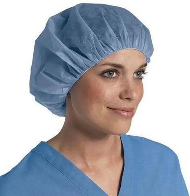 Nicht gewebte PP Einweg-Runde Bouffant-Kappe zum Schutz der Gesundheit Medizinische Chirurgie Krankenschwester