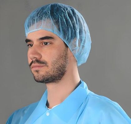 V102 Weiß 21 "Zoll Köche Bouffant Kappen Massenhaare für Restaurant-Food-Service