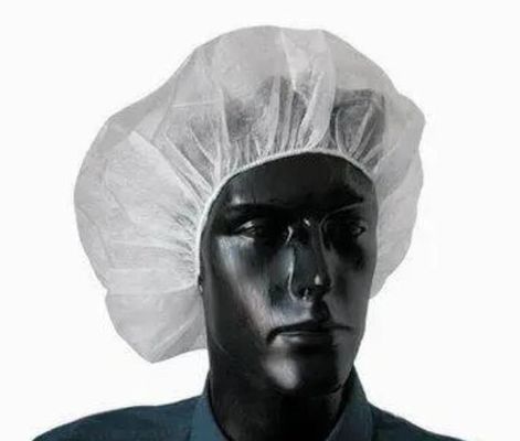 Staubfreie Werkstatt Handgefertigte nicht gewebte PP-Runde Bouffantkappen mit einmaligem elastischem Gummi