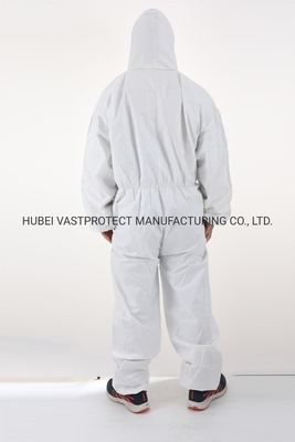 All-in-one XL-Struktur Wasserdicht Atmungsfähig Typ 5/6 Kategorie 3 Einweg-weiße Umhüllung