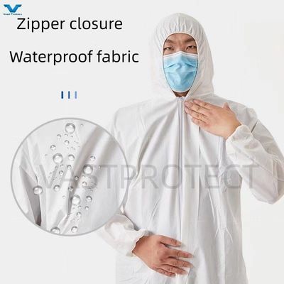 VASTPROTECT-604 Weiß 60GSM PP PE Typ5 6 Oberwäsche für den US-Markt OEM-Akzeptanz