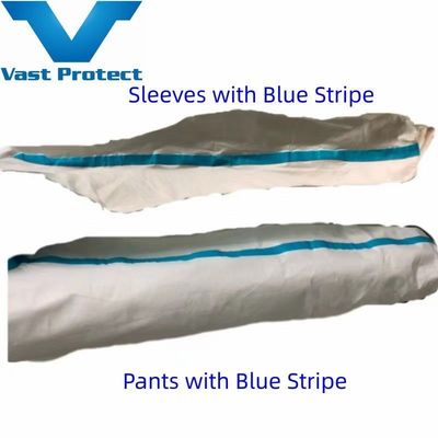 Atemberaubend, glatt, einmalig, weiß, mit Kapuze, blau, Mikroporös, mit elastischer Kapuze