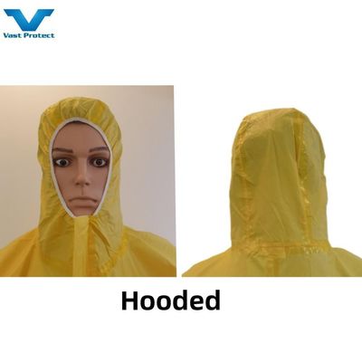 VASTPROTECT-609 Gelb Einweg-Bedeckung Chemikalienbeständiger Schutzanzug 175*140cm