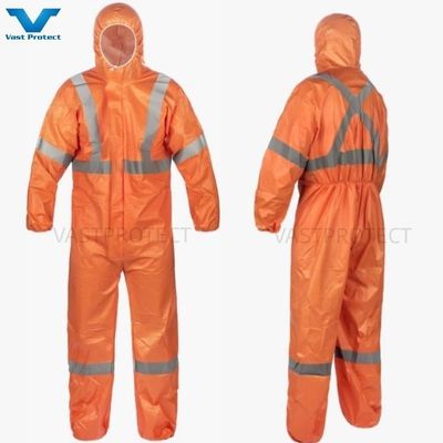 Elastische Handgelenk- Einweg- Mikroporös-Kleid mit Reflektorband CE Typ 5 6