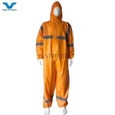 Elastische Handgelenk- Einweg- Mikroporös-Kleid mit Reflektorband CE Typ 5 6