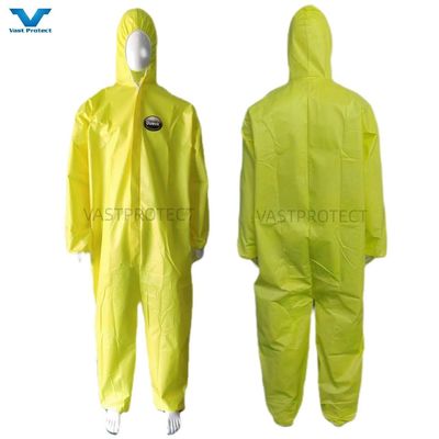 VPT-01 175*140cm Gelbe Mikroporöse Chemikaliensicherung Schutzwäsche für Industrie