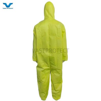 VPT-01 175*140cm Gelbe Mikroporöse Chemikaliensicherung Schutzwäsche für Industrie