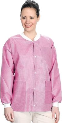Einweg-Labor Jacken Hüftlänge Wiederverwendbarer Scrub Jacket Labor Mantel Unisex mit Staubdichtheit V601