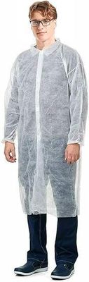 Weiße langlebige Einweg-Labormantel für Frauen und Männer Zubehör Etikett Kleines-4XL