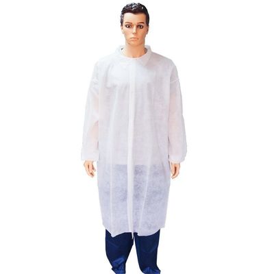 Weiße langlebige Einweg-Labormantel für Frauen und Männer Zubehör Etikett Kleines-4XL