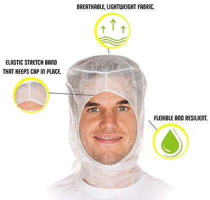Nicht gewebte Einweg-PP-Ninja-Astronauten-Balaclava-Hüte Kopfbedeckung für 40*38 cm