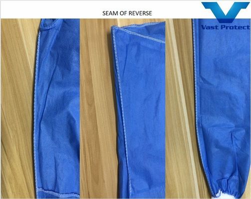 Überall AAMI Einweg-SMS-Elastische Manschette Anti-statische Hypo-allergene Stoff Isolationskleidung