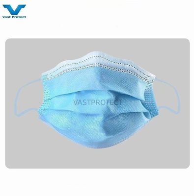 Blaue Einweg-Staubmaske mit ISO13485-Zertifikat Earloop Typeiir 3ply Gesichtsmaske