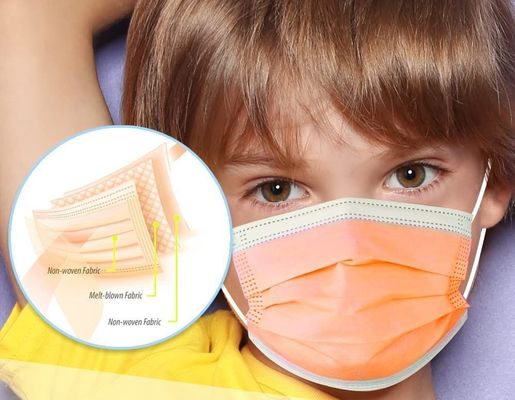 Elastische Ohrschleife V101 nicht gewebter Schmelzgewebe aus geblasenen Stoffen Einwegmaske für Kinder