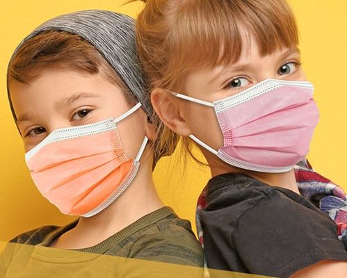 Elastische Ohrschleife V101 nicht gewebter Schmelzgewebe aus geblasenen Stoffen Einwegmaske für Kinder